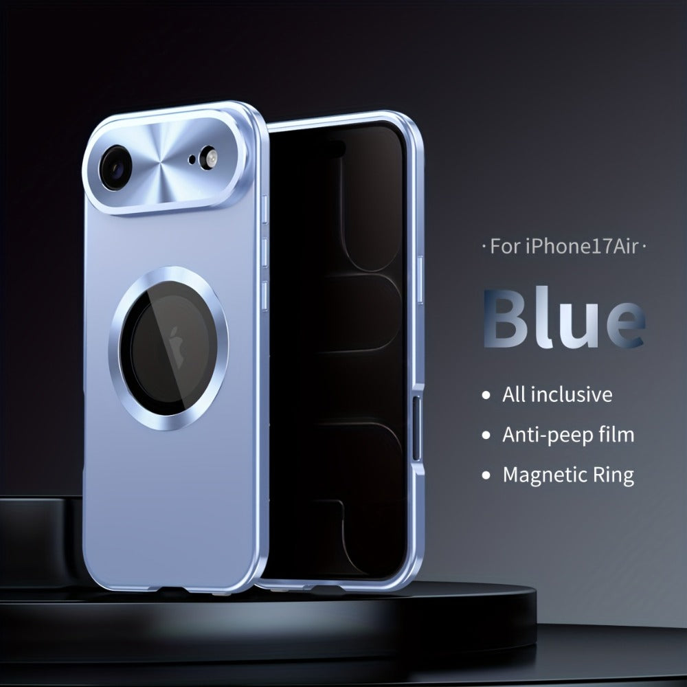 iPhone Anti-Spy Magnetic 2-in-1 Phone Case with All-Round Lens Protection – Complete Drop Protection Cover for iPhone 12 13 14 15 16 Pro Max Plus | Privacy Shield Slim Fit Design