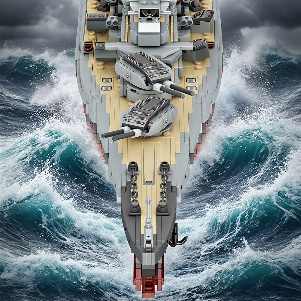 2081-Piece Battleship Building Block Model 4201 for Display