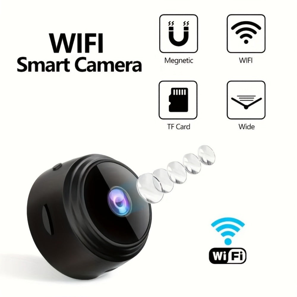 1080P Mini WiFi Security Camera 4 Pack with Night Vision & Motion Detection – 150° Rotation, Wide Angle, Indoor Compact Wireless Camera, Baby Pet Monitor, Cloud & SD Storage