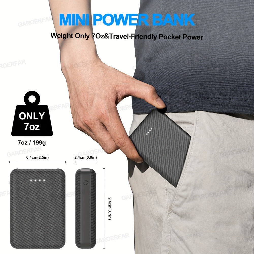 12000mAh Outdoor Camping Power Bank 5V 2.4A – Lightweight Emergency Battery Pack for Camping Lights Bicycle Lights Air-Conditioned Suit Phones Headphones, Portable Charger for Summer Outdoor Trips