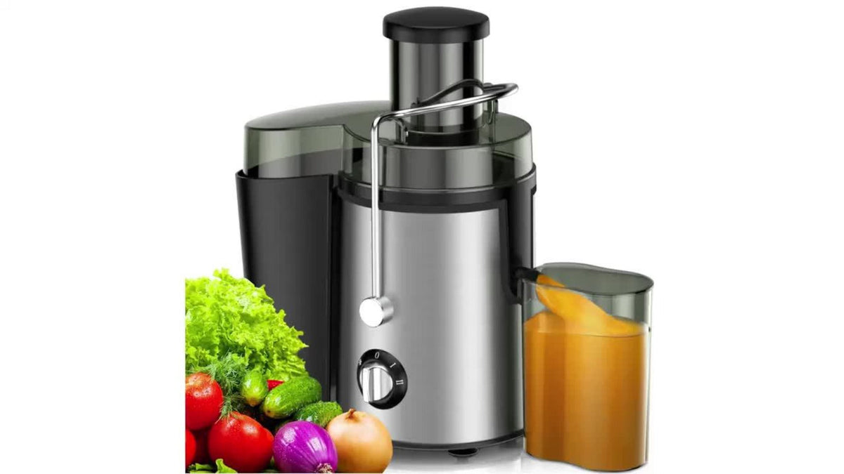 Compact Juicer for Fruits & Vegetables - Wide Opening for Easy Juice Extraction, BPA-Free, Dishwasher Safe, Easy to Clean, Healthy Lifestyle Juicer for Fresh Daily Juice & Tasty Beverages