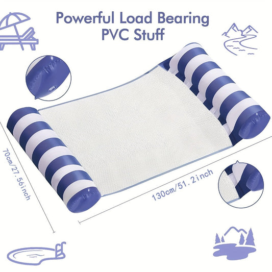 4-in-1 XL Pool Float, 5-Pack with Hammock, Saddle, Lounge Chair & Drifter Modes