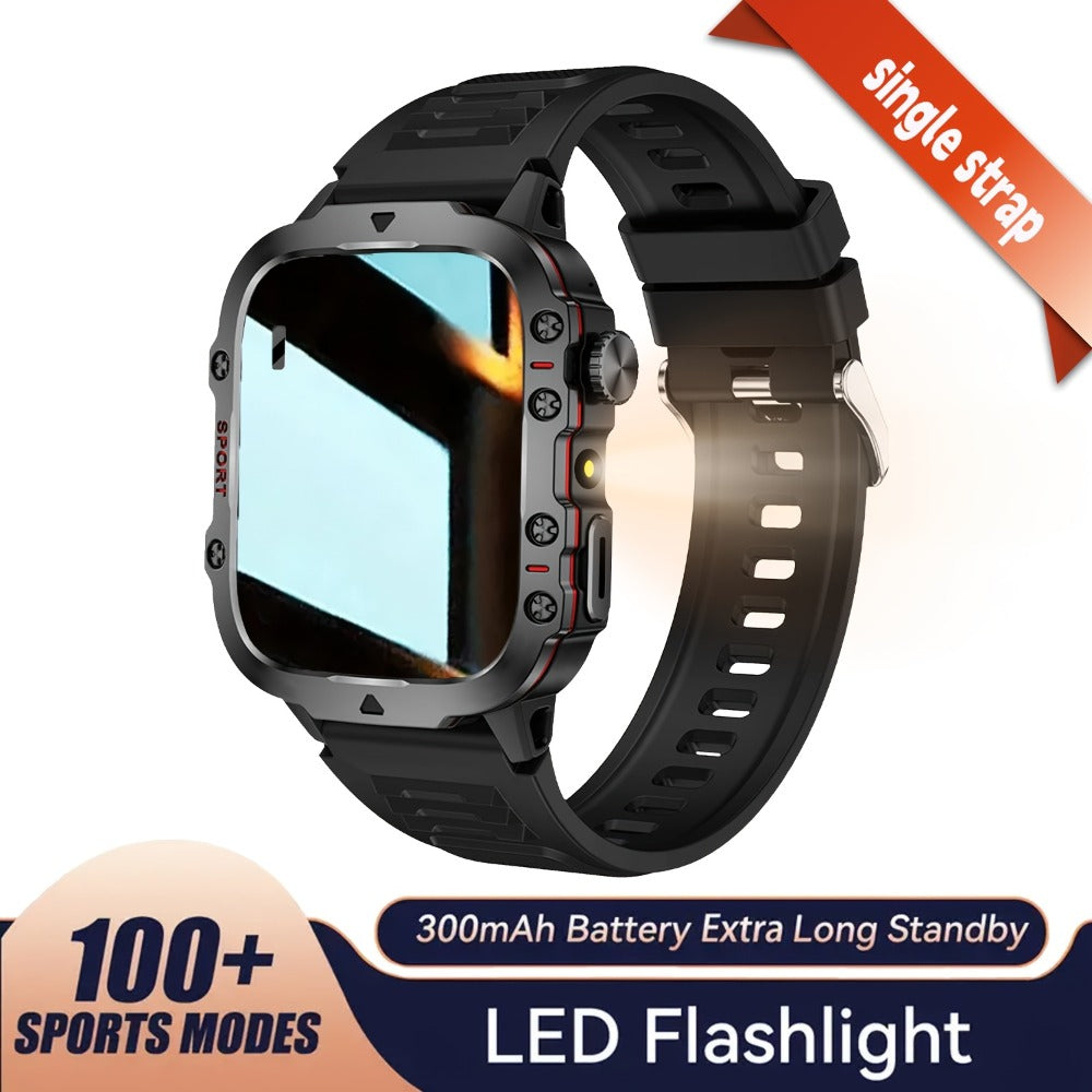 2-in-1 Smartwatch with Wireless Earbuds, Bluetooth Calling & Music Playback, HIFI Sound Quality, HD Lens Camera, Built-in Microphone, UV Protection, Magnetic USB Charging, Dual Strap – Outdoor Sports Smart Watch for Men & Women