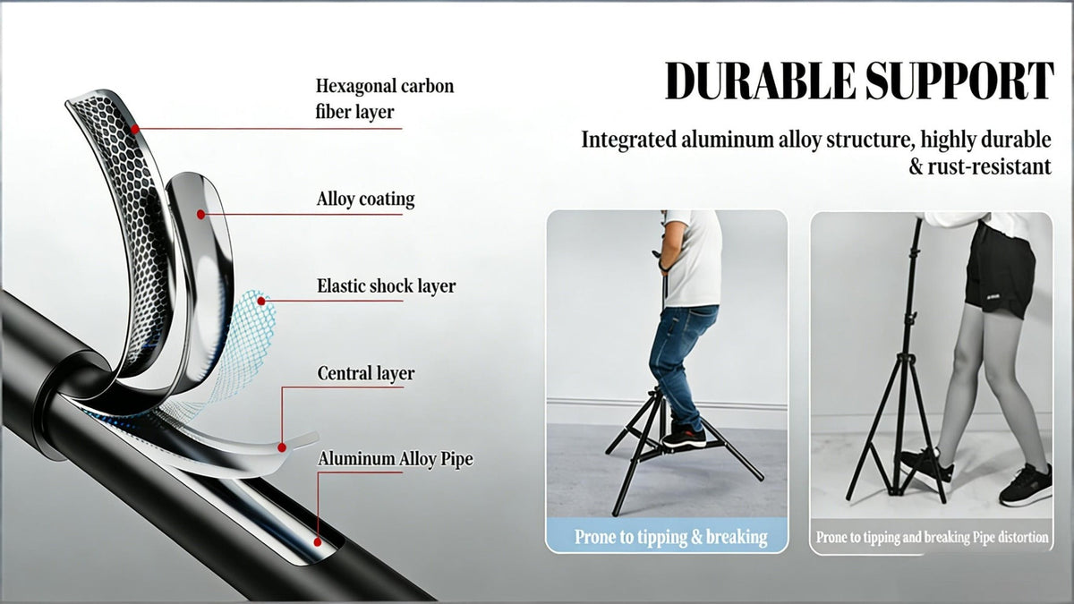 Backdrop Stand 10x7Ft Adjustable Photo Studio Background Support Kit with 4 Crossbars 4 Clamps Carry Bag for Parties Events Weddings Decoration Photography SH
