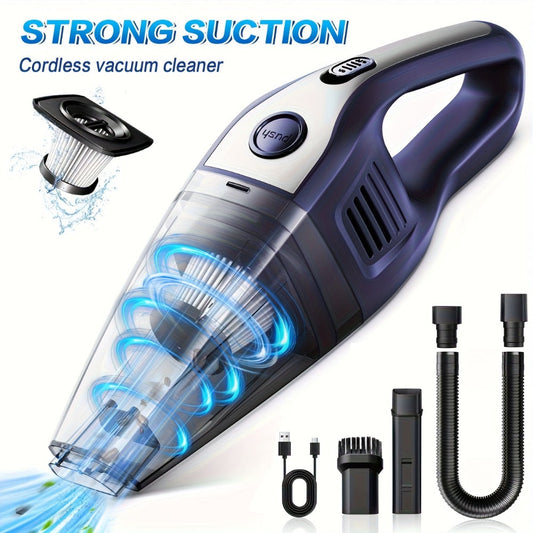 Cordless Handheld Vacuum Cleaner with USB Charging & Crevice Tool, 901 Color Options