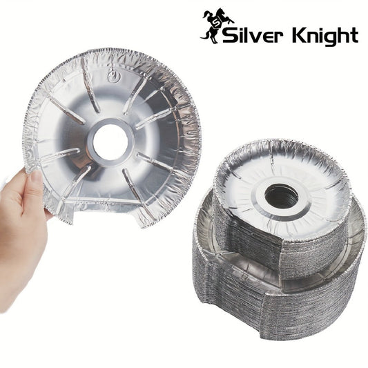 Aluminum Foil Stove Burner Liners, 50-Pack with 6-Inch & 8-Inch Sizes