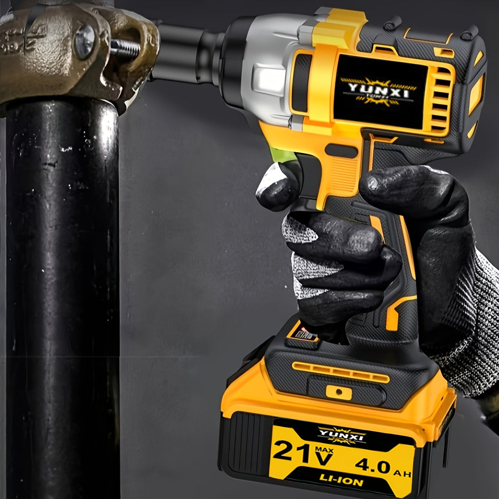 21V Cordless Drill Brushless Impact Wrench Multifunctional – Lithium Battery, Quick Charger, Variable Speed, Tighten Screws & Bolts, Compact Power Tool for Home, Car Repair & DIY – Multiple Battery & Bundle Configurations