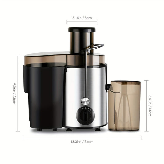 Centrifugal Juicer, 400W with 3-Inch Feed Chute and Stainless Steel Cutting Disc