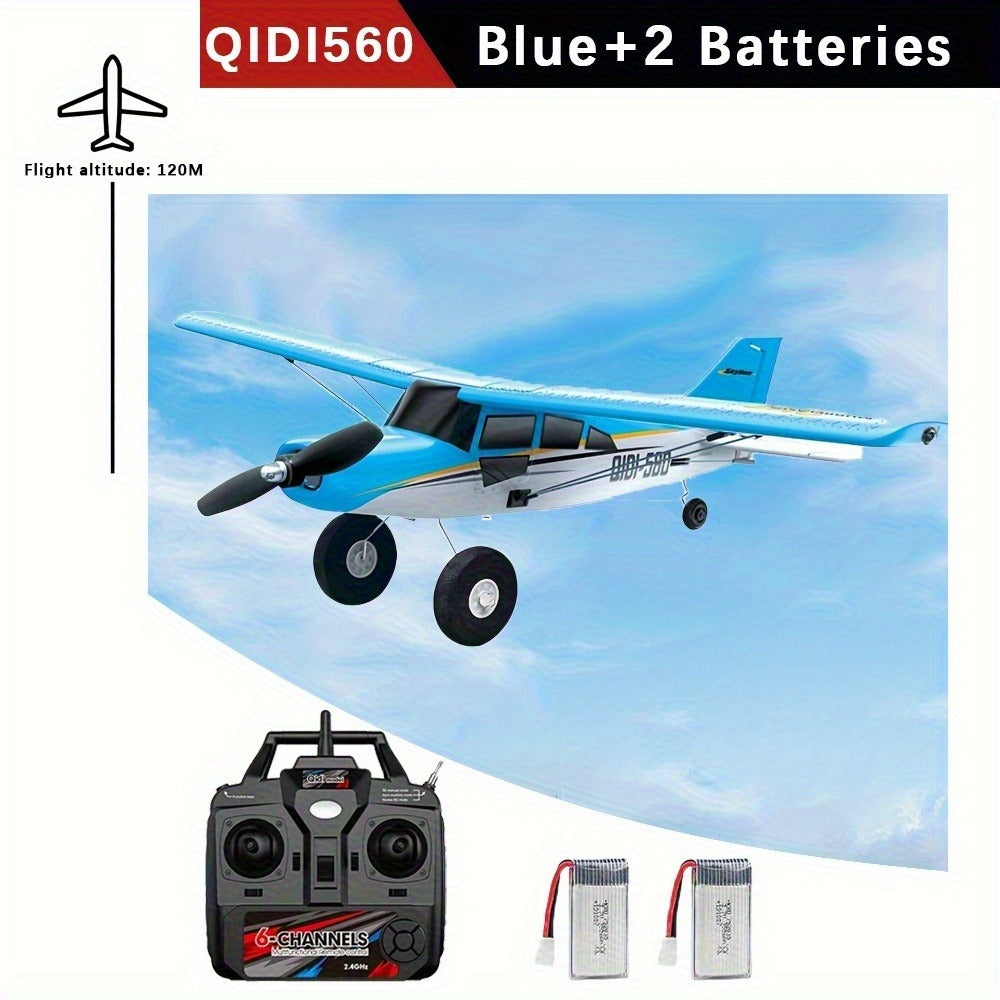 QIDI560 M7 Brushless RC Airplane, 6-Channel Fixed-Wing, 6-Axis Gyro