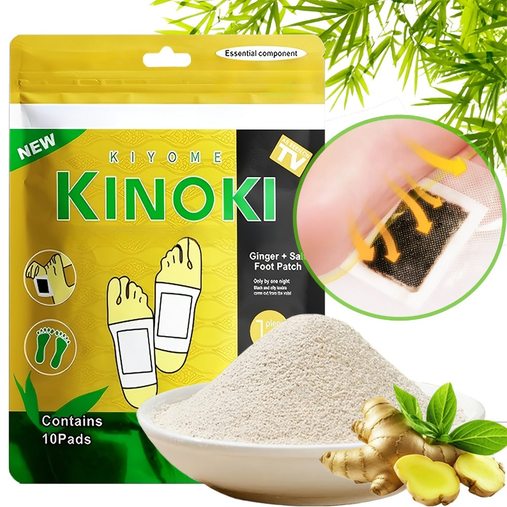 Foot Detox Patches Bamboo Vinegar & Ginger 60 & 160 Pcs - Deep Cleansing Natural Plant Ingredients Alcohol-Free Overnight Moisturizing Foot Pads for Tired Aching Feet - Green Golden Lavender Variants