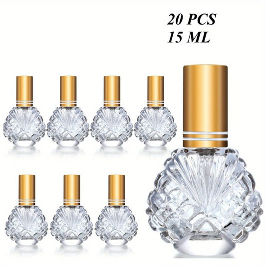 Glass Perfume Atomizer Bottles, 15 ml 20-Pack with 5 Funnels & 5 Pipettes