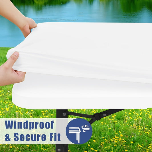 Stretch Table Covers for 6-Foot Rectangular Tables, Washable Event Multipacks