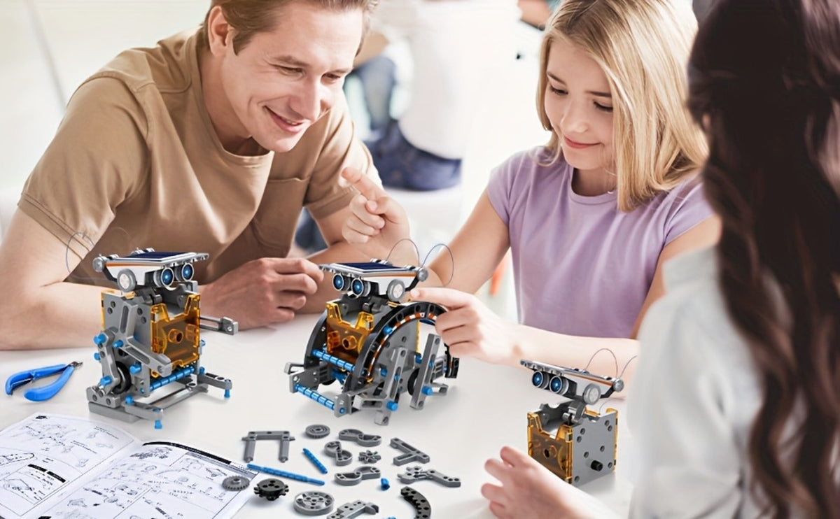 12-in-1 Solar Robot Kit for Kids Ages 8-13 – Build Your Own Solar Powered Robot, STEM Engineering Building Toy, Educational Science Experiment Gift for Boys Girls 8 9 10 11 12 13, No Batteries Needed