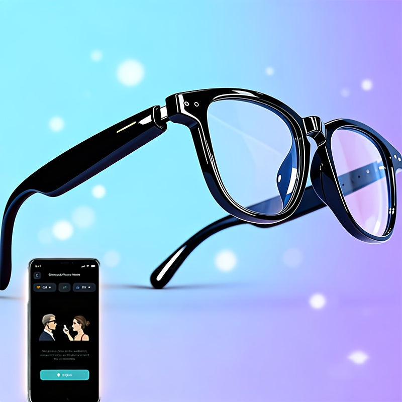 164-Language Translation Glasses with Real-Time AI Voice Translator – Bluetooth Music & Calls | AI Voice Assistant | Indoor & Driving Use | Unisex Smart Eyewear Multiple Colors | Travel Business Gift