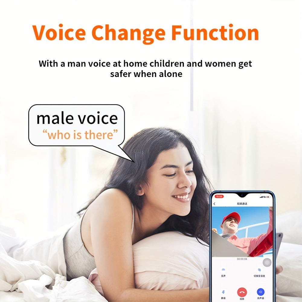 PIR Motion Video Doorbell Camera WiFi HD Night Vision with Two-Way Audio, Cloud & SD Card Storage, 2.4G App Control, Smart Wireless Doorbell for Home Security Intercom Apartment Front Door