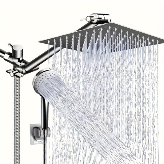 Shower Head and Handheld Combo, 9 Spray Settings, Adjustable Wall Mount with Hose