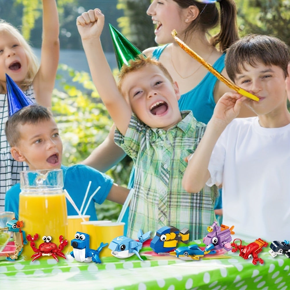 30-Pack Ocean Mini Building Block Sets for Party Favors