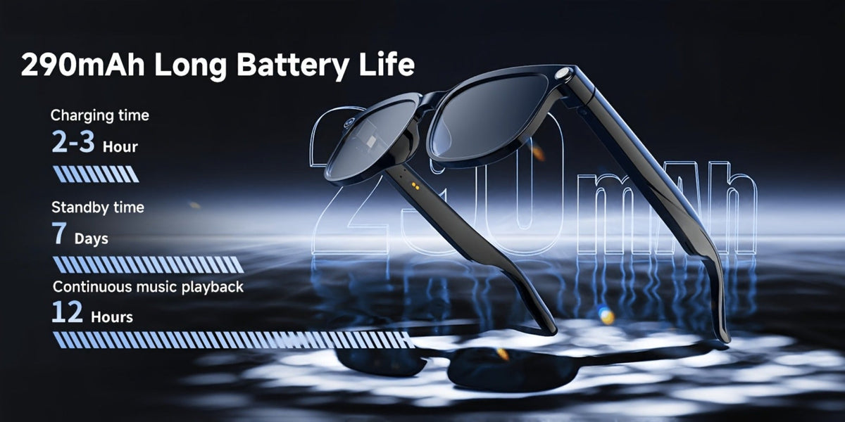 AI Translation Glasses with Camera 8MP HD Video & Photochromic Lenses – Voice Assistant | Object Recognition | Hands-Free Music & Calls | Wireless Smart Eyewear for Travel Business Daily Use | Tech Gift