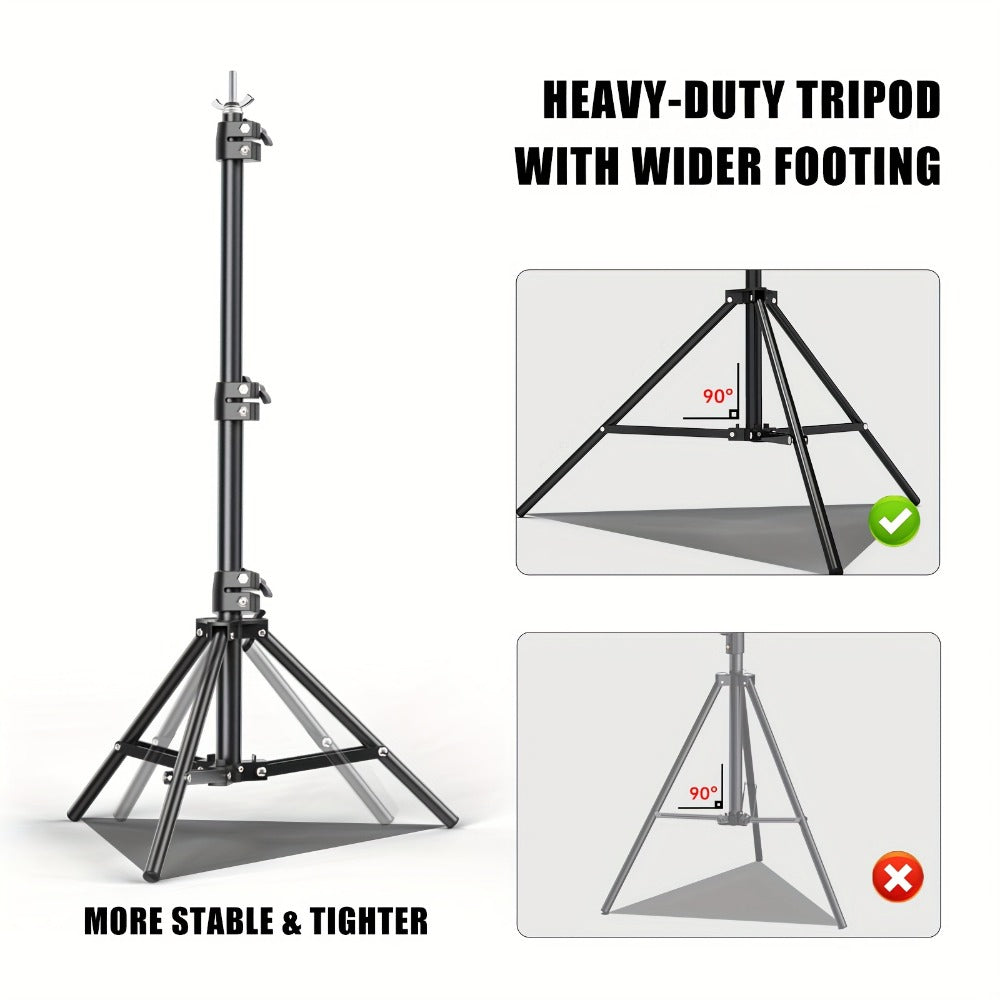 10x20ft Backdrop Stand Kit – BEIYANG Adjustable Iron Background Support System with Carrying Bag & Clamps for Photography Studio, Video, Birthday Parties & Trade Show Display