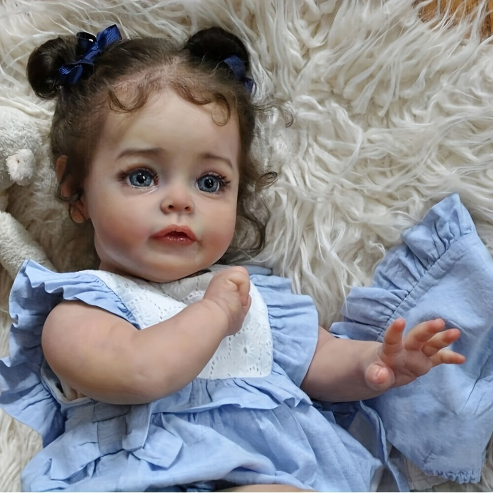 20-Inch Reborn Baby Doll with Implanted Eyelashes and Painted Details