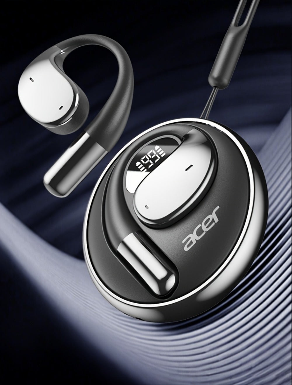 Acer TWS In-Ear Earbuds Noise Canceling Touch Control Sports Wireless Headphones Long Battery Life Lightweight for Running Workout Calls Compatible with Phone Tablet Valentine Gift