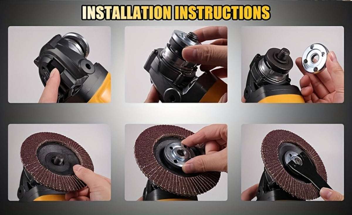 Rechargeable Angle Grinder Cordless Lithium Battery Polishing Rust Removal Tool Lightweight Handheld Grinder for Men Women