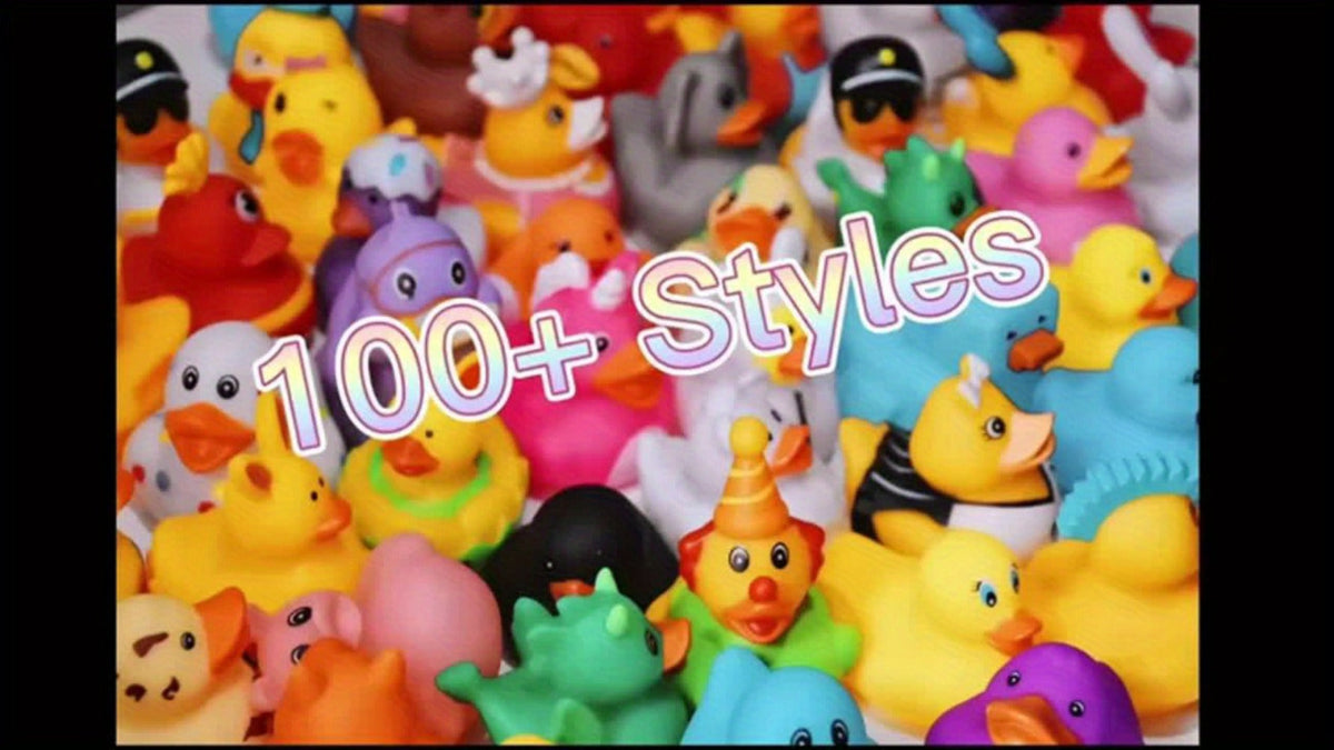Mini Rubber Ducks Bulk Set – 2" Floating Bath Toy Variety for Kids, Cute Assorted Ducks for Bath Time, Pool Play, Birthday Parties & Jeep Duck Gifts, Fun Party Favors for Boys & Girls