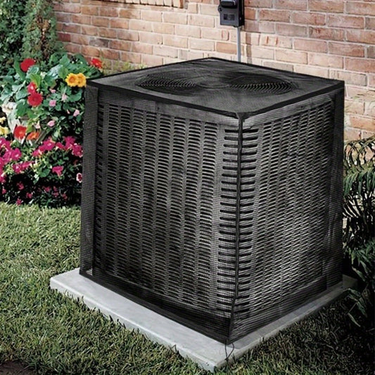 Outdoor AC Unit Cover with Mesh Vents and Adjustable Buckle Straps, XS, M or L