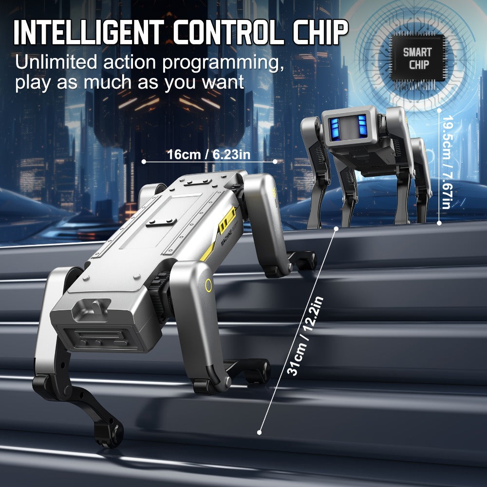 Robot Dog Toy with AI Voice Control & RC Remote – 2.4GHz 99Ft Range | App Programming | Dancing & Storytelling | Smart STEM Gift for Kids Boys Girls | Birthday Christmas Holiday Gift