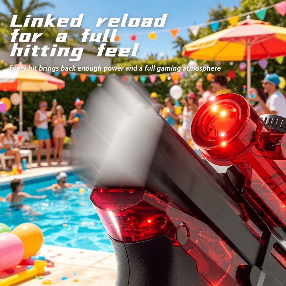 Light Up Water Spray Toy for Kids, 2-Pack with LED Lights & Sound Effects
