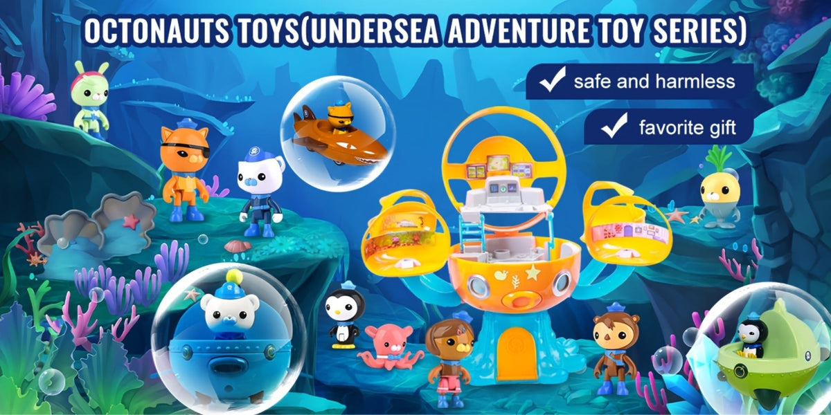 Octonauts Octopod Castle Adventure Playset – 8 Action Figures Glow Stickers Light Sound Effects, Interactive Ocean Toy Gift for Boys Girls Kids Ages 3+ Birthday Christmas