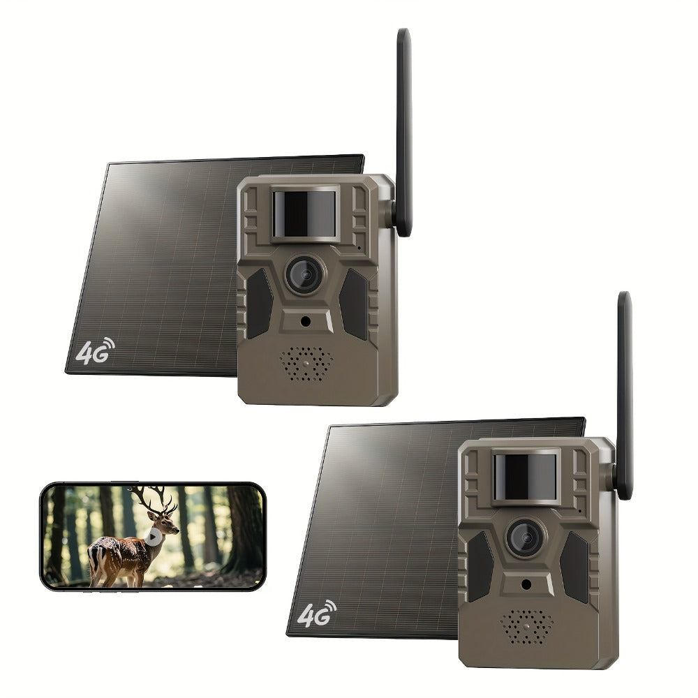 4G Cellular Trail Camera 2K No WiFi Required with Phone App Remote View – Wireless Game Camera for Deer Hunting, Wildlife Scouting, Livestock Monitoring & Rural Property Security