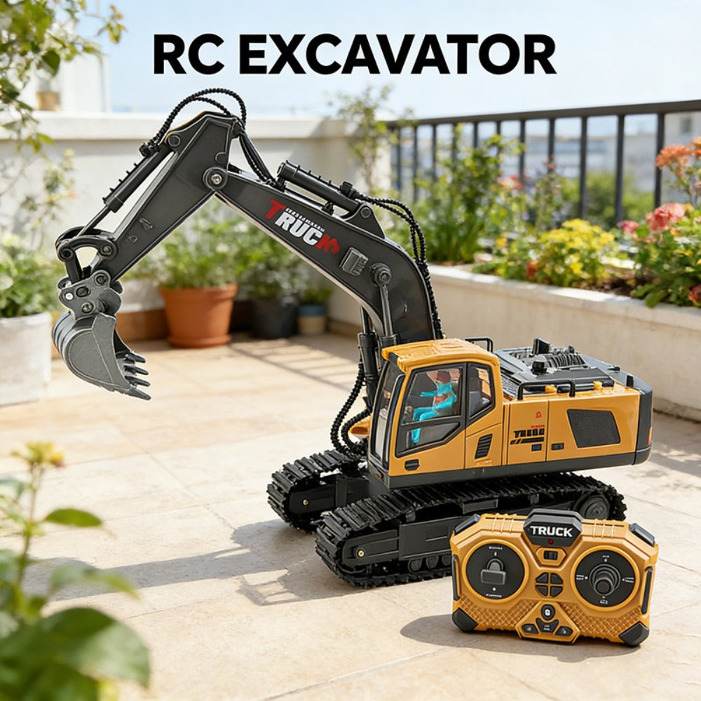 RC Construction Vehicle Toy with Excavator and Multi-Vehicle Options