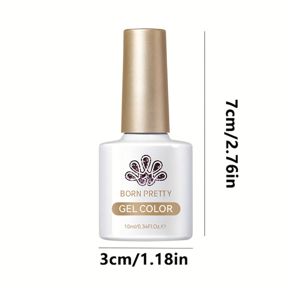Cat Eye Gel Nail Polish Imperial Green — Magnetic Shimmer Effect Soak Off LED UV Long Lasting 30 Days | BORN PRETTY MY269 Deep Jewel Tone Green Nail Art | DIY Home Salon Manicure 10ml
