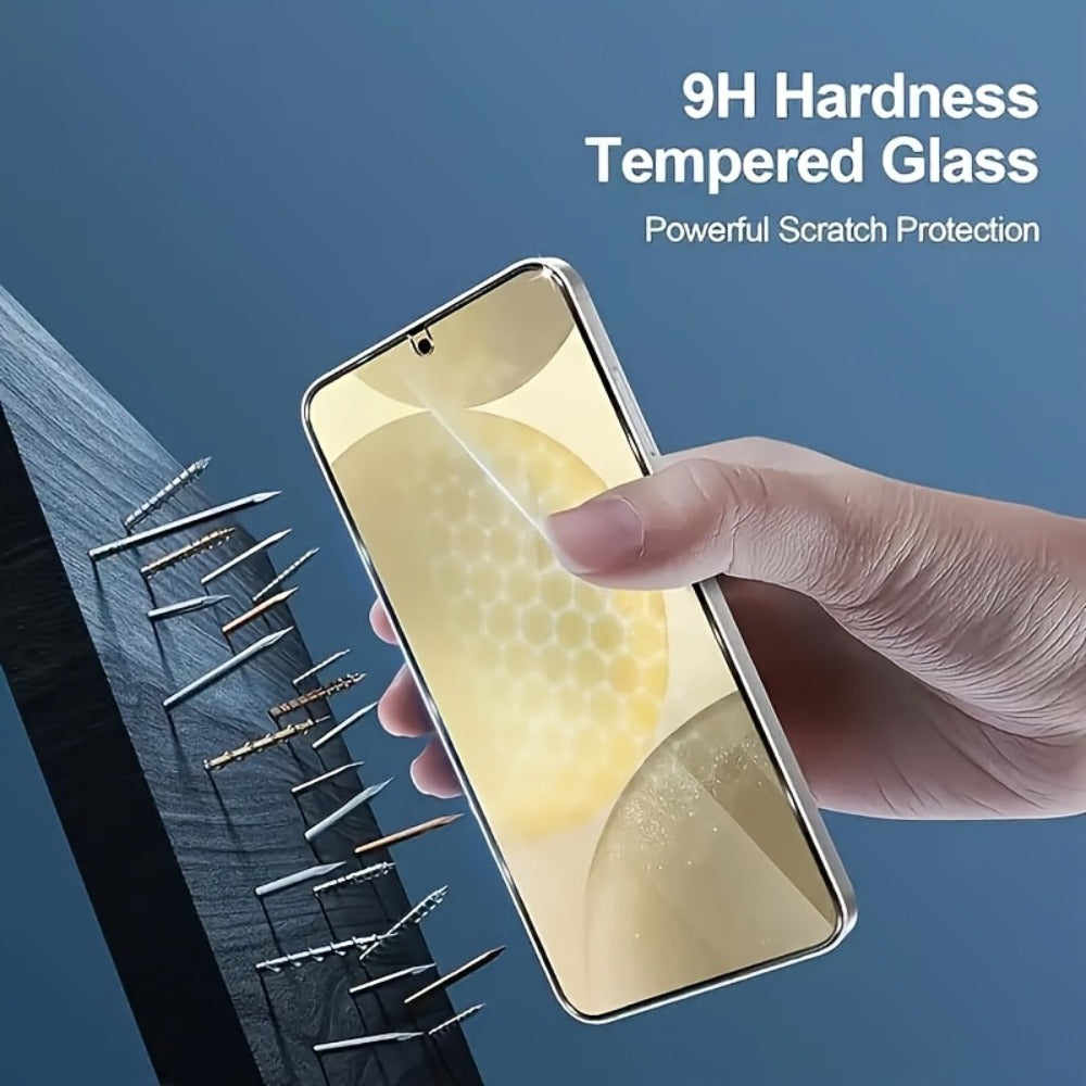 Samsung Galaxy Screen Protector Privacy + Camera Lens 2+2 Pack – 9H Anti-Spy Tempered Glass, Fingerprint Unlock Support, HD Clear, Anti-Scratch, Easy Install, Galaxy S23 Ultra & A34