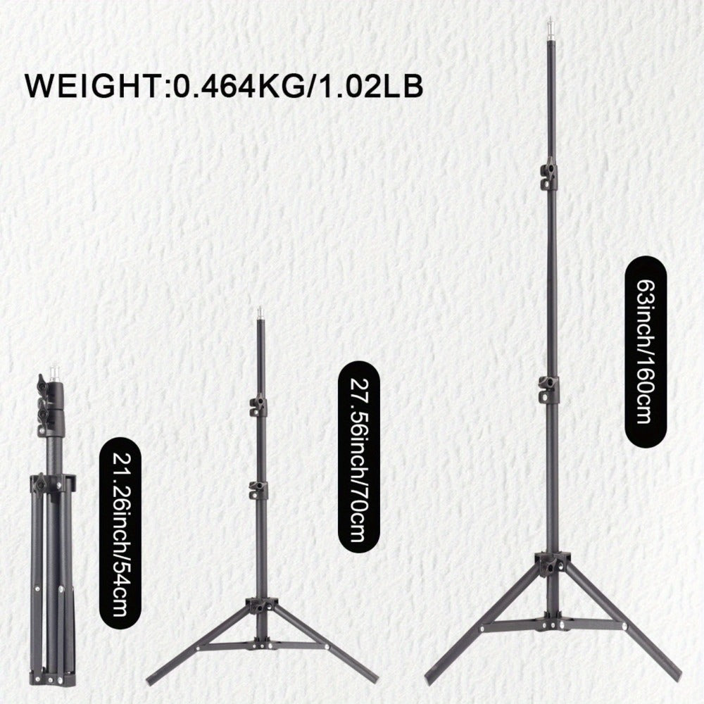 Gooseneck Phone Tripod Stand 63 Inch Flexible with Secure Phone Holder & Retractable Aluminum Base – Portable Adjustable Height for iPhone Android Vlogging Live Streaming Cooking Fitness Video Recording