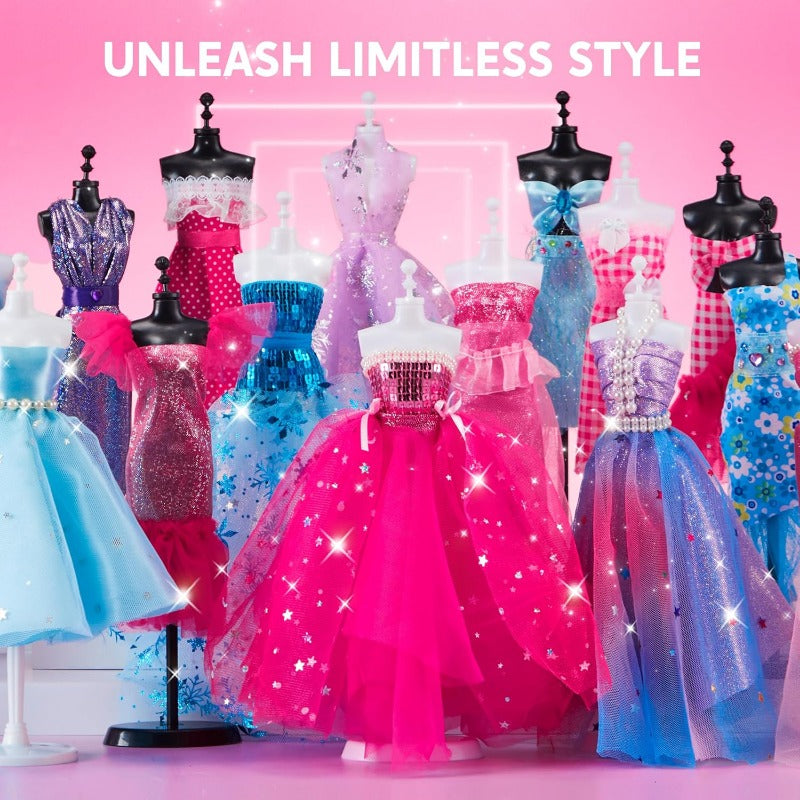 No-Sew Fashion Design Craft Kit with Mannequin Styling Activities
