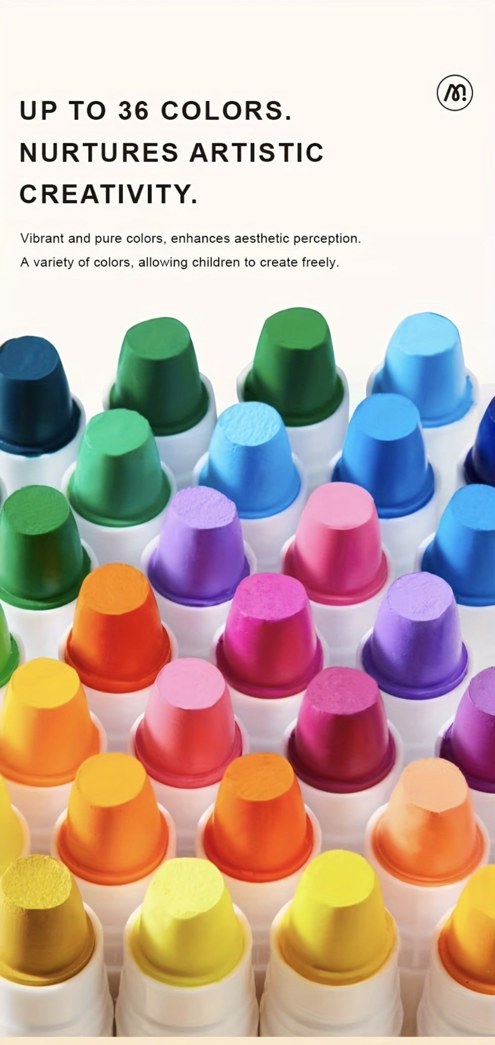 Silky Crayons 24 Colors Washable Quick-Dry Non-Toxic Jumbo Crayon Set for Kids Toddlers Artists Drawing Coloring Art Supplies Birthday Gift School Supplies