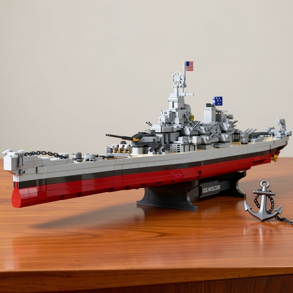 USS Missouri BB-63 Battleship Building Kit, 2,228-Piece Model FC4203