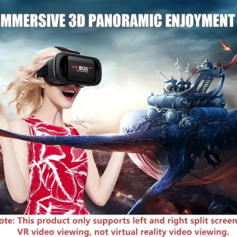 VR Headset & Retro Handheld Game Console Set – Mini 3D HD Virtual Reality Glasses with Portable Game Console, Immersive Gaming, Kids & Adults