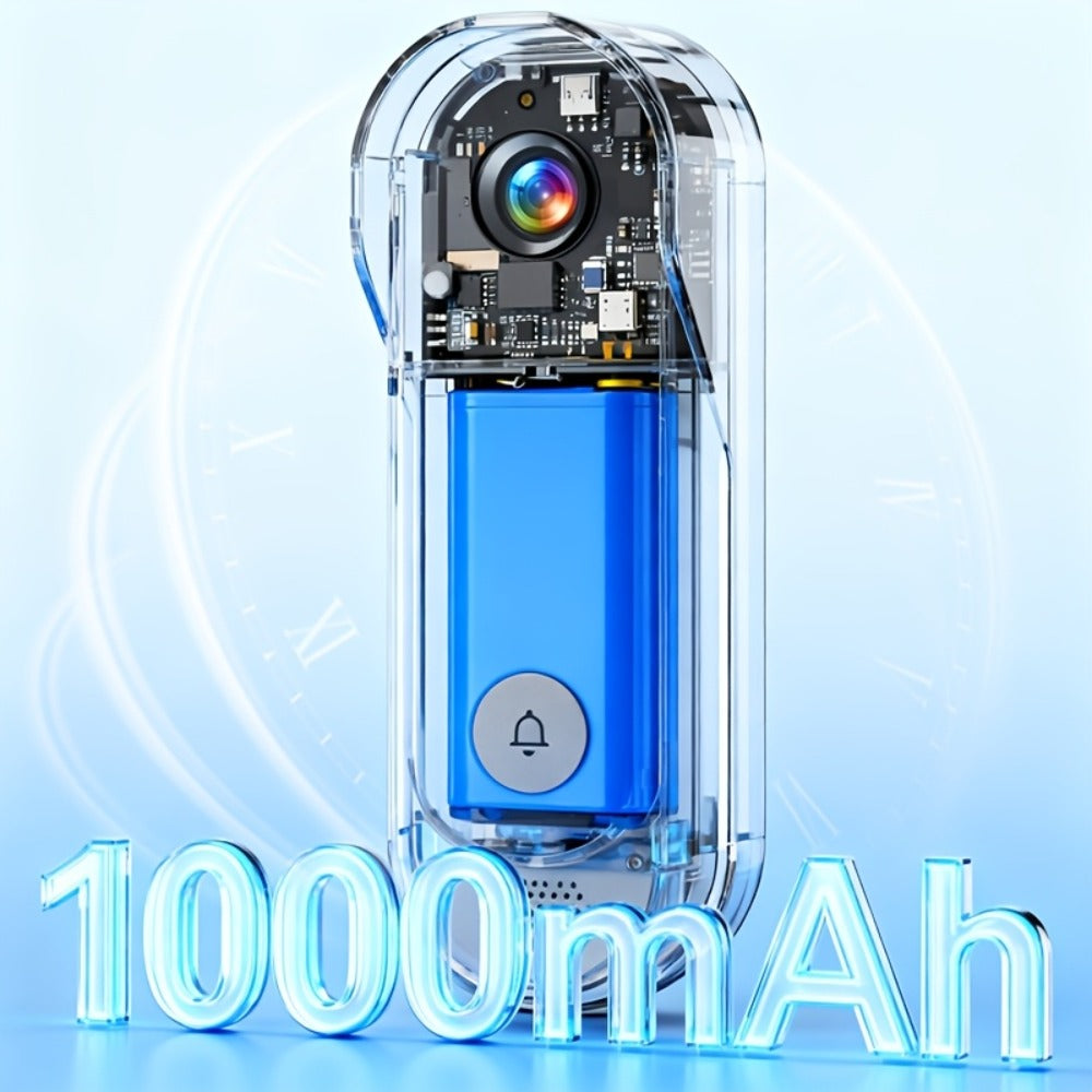 2.4G Direct Connect Video Doorbell with 4.3" Color Monitor - No WiFi No App, Two-Way Audio, 120° Wide Angle, Waterproof, 128GB SD, 6+ Month Battery Life, Color Night Vision, Rechargeable