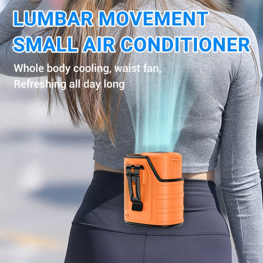 Portable Waist & Neck Fan with Flashlight and Power Bank, Single or Two-Pack