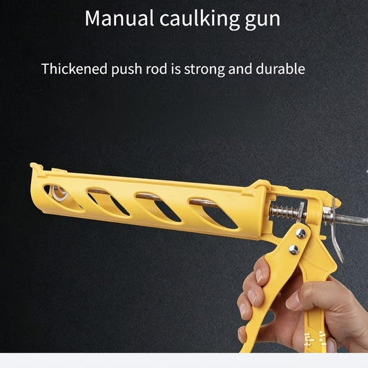 Manual Drip-Free Caulking Gun, Lightweight Applicator for Bathroom, Window & Door Sealing