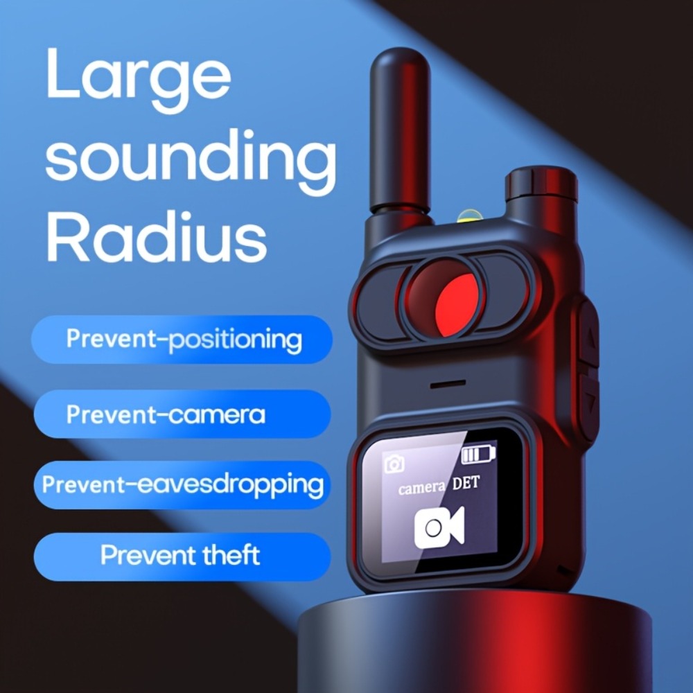 Hidden Camera Detector with OLED Screen, Multi-Function Bug Detector RF Signal Scanner, Anti-Spy Camera Finder for Hotel Room Home Office Car Airbnb, Portable Privacy Security Sweeper Device