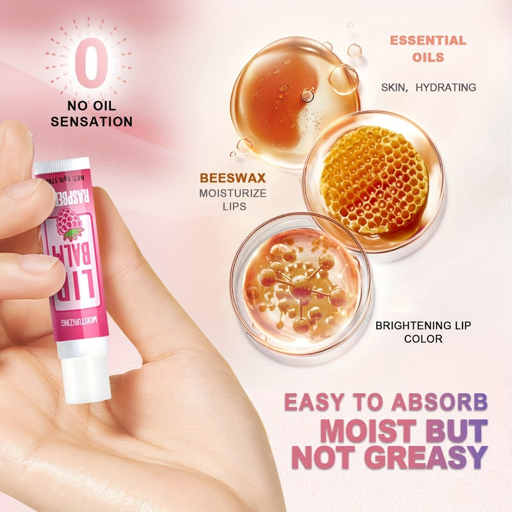 Lip Balm Set 36 Pcs Moisturizing Tinted Lip Butter with Jojoba Oil — 12 Flavors Natural Hydrating Lip Care for Dry Chapped Lips Women Adults Gift Box