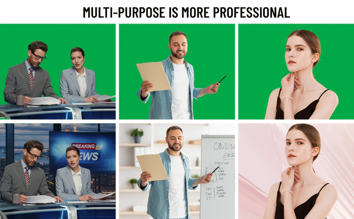 Green Screen Backdrop with Stand Kit 10x10Ft Chroma Key Background 7.5x10Ft Portable Stand with Carrying Bag 4 Clamps for Photoshoot Portraits Party Video Recording Streaming