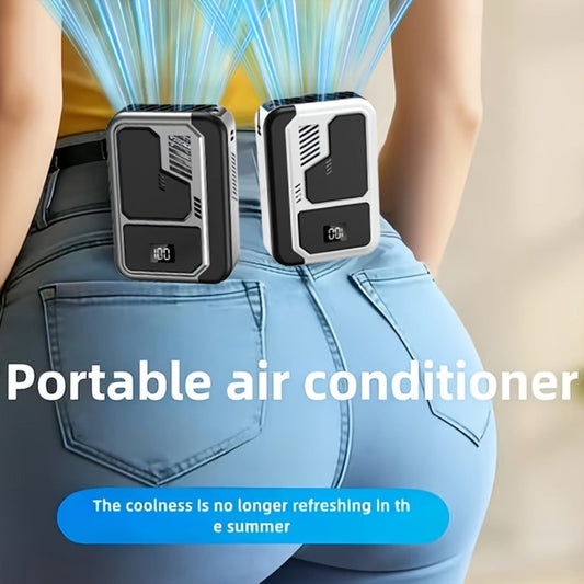 Portable 3-in-1 Fan for Desk, Neck and Waist Use, USB Rechargeable 3000mAh