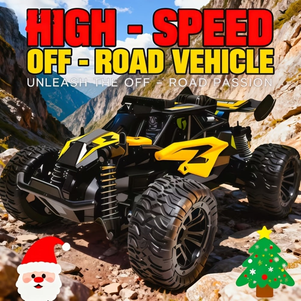 High-Speed RC Off-Road Car, 30 KM/H, 2.4GHz 4WD Alloy