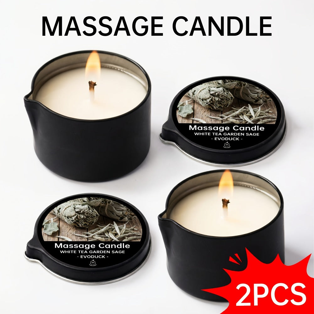 Massage Oil Candle 2-in-1 Soy Wax Scented Candle with Essential Oil Warm Moisturizing Body Lotion 20+ Scents Spa Pedicure Nail Salon Wedding Valentine Gift for Women