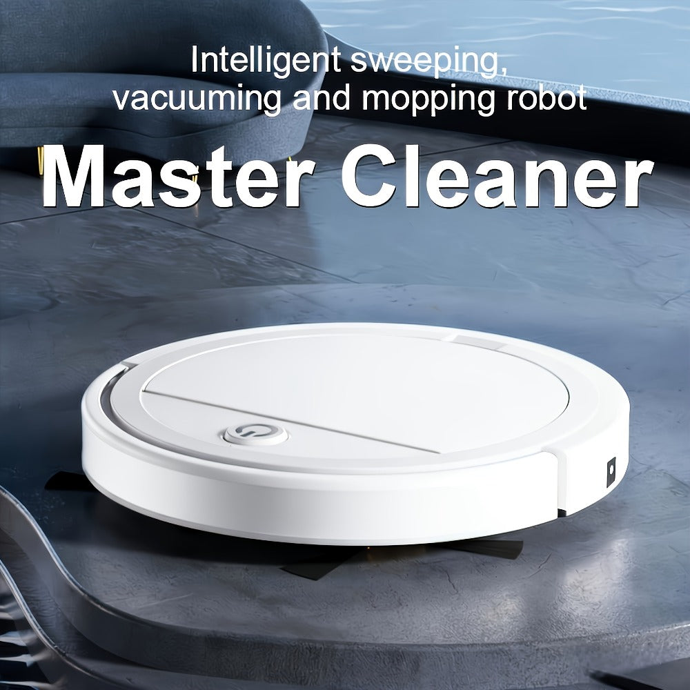 2000Pa Robot Vacuum Cleaner 150-Min Battery – Multifunctional Auto Floor Cleaner for Pet Hair, Dust & Paper Debris, Smart Robotic Vacuum for Hardwood, Tile & Carpet, Black & White